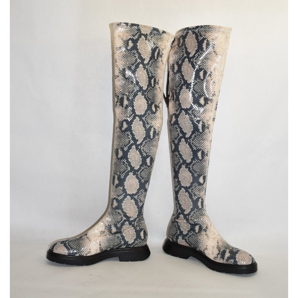 $950 Stuart Weitzman Kristina Python Stretch Over… - image 3